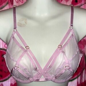 🩷 NWT Hustler Mesh Caged Bra